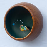 Embroidered Angler Fish | Blue Stripes