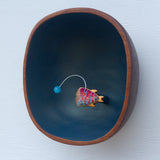 Embroidered Angler Fish | Red Stripes