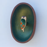 Embroidered Owl | Orange + Green