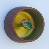 Embroidered Hummingbird | Golden Chartreuse