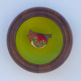 Embroidered Cardinal | Bold Chartreuse