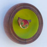 Embroidered Cardinal | Bold Chartreuse