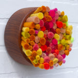 Felted Puff | Warm Ombre