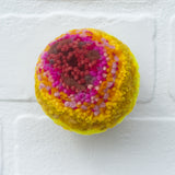 Mini Puff Sculpture | Pink + Yellow