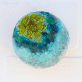 Mini Puff Sculpture | Greens + Blues 1