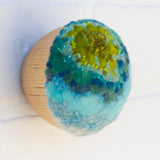 Mini Puff Sculpture | Greens + Blues 1