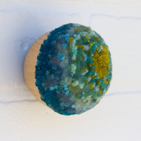 Mini Puff Sculpture | Greens + Blues 5