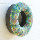 Mega "O" Donut Puff Sculpture in Vintage Frame | Fireflies