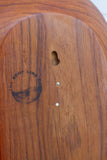 XL Modern Embroidery in Vintage Teak Oval Bowl