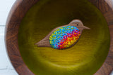 Embroidered Rainbow Songbird | Extra Deep Frame