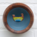 Embroidered Folk Art Bird | Extra Deep Frame