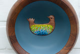 Embroidered Folk Art Bird | Extra Deep Frame