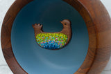 Embroidered Folk Art Bird | Extra Deep Frame