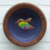 Embroidered Hummingbird | Deep Periwinkle