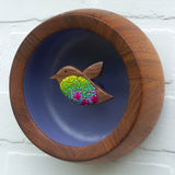 Embroidered Hummingbird | Deep Periwinkle