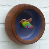 Embroidered Hummingbird | Deep Periwinkle