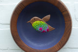 Embroidered Hummingbird | Deep Periwinkle
