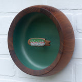Embroidered Trout in Oversized Vintage Frame