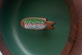 Embroidered Trout in Oversized Vintage Frame