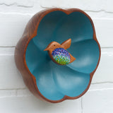 Embroidered Hummingbird | Flower Frame