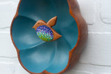 Embroidered Hummingbird | Flower Frame