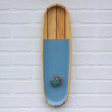 Embroiderd Turtle | XL Vintage Wood Striped Frame