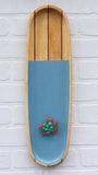 Embroiderd Turtle | XL Vintage Wood Striped Frame