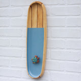 Embroiderd Turtle | XL Vintage Wood Striped Frame
