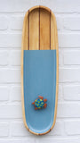 Embroiderd Turtle | XL Vintage Wood Striped Frame