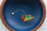 Embroidered Angler Fish | Disco + Stripes