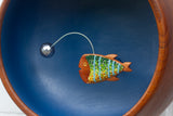 Embroidered Angler Fish | Disco + Stripes