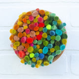 Felted Puff in Vintage Frame | Rainbow (4)