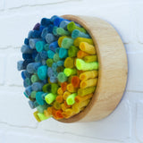 Felted Puff in Vintage Frame | Rainbow (10)