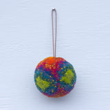 Big Fluted Tin Puff Ornament