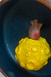 Embroidered Mouse on the (Cheese) Moon