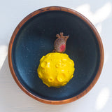 Embroidered Mouse on the (Cheese) Moon