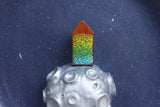 Embroidered Tall House on a Silver Moon