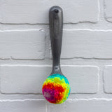 Vintage Ice Cream Scoop Puff | Neon Rainbow