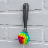 Vintage Ice Cream Scoop Puff | Neon Rainbow