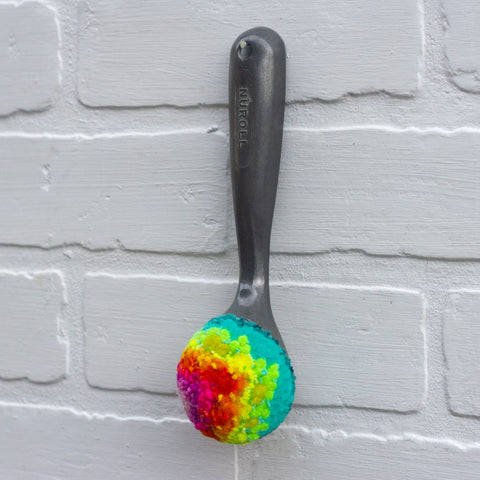 Vintage Ice Cream Scoop Puff | Neon Rainbow