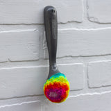 Vintage Ice Cream Scoop Puff | Neon Rainbow