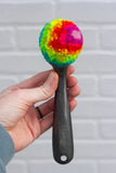 Vintage Ice Cream Scoop Puff | Neon Rainbow