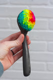 Vintage Ice Cream Scoop Puff | Neon Rainbow