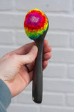 Vintage Ice Cream Scoop Puff | Neon Rainbow