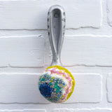 Oversized Ribbed Scoop Puff |  Peach Dipped