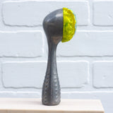 Polka Dot Scoop Puff | Aqua + Lime