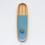Embroidered Turtle in XL Vintage Striped Frame