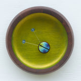 Embroidered Bug in Vintage Teak Frame