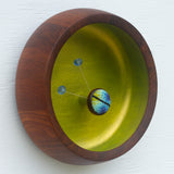 Embroidered Bug in Vintage Teak Frame