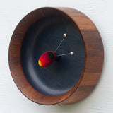 Embroidered Disco Firefly in Vintage Teak Frame